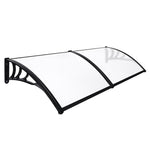 Window Door Awning Outdoor 1M X 2.4M Transparent 1x2.4M