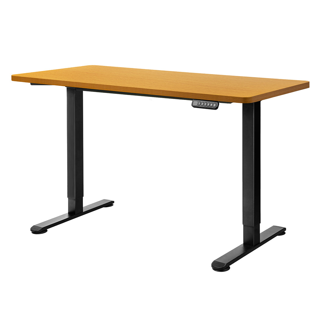 Contemporary Motorised Standing Desk Adjustable 140cm Natural 1000x