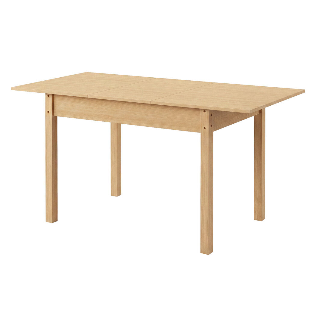 Levede Extendable Dining Table Oak Finish 4-6 Seater Wooden Kitchen 110-150cm