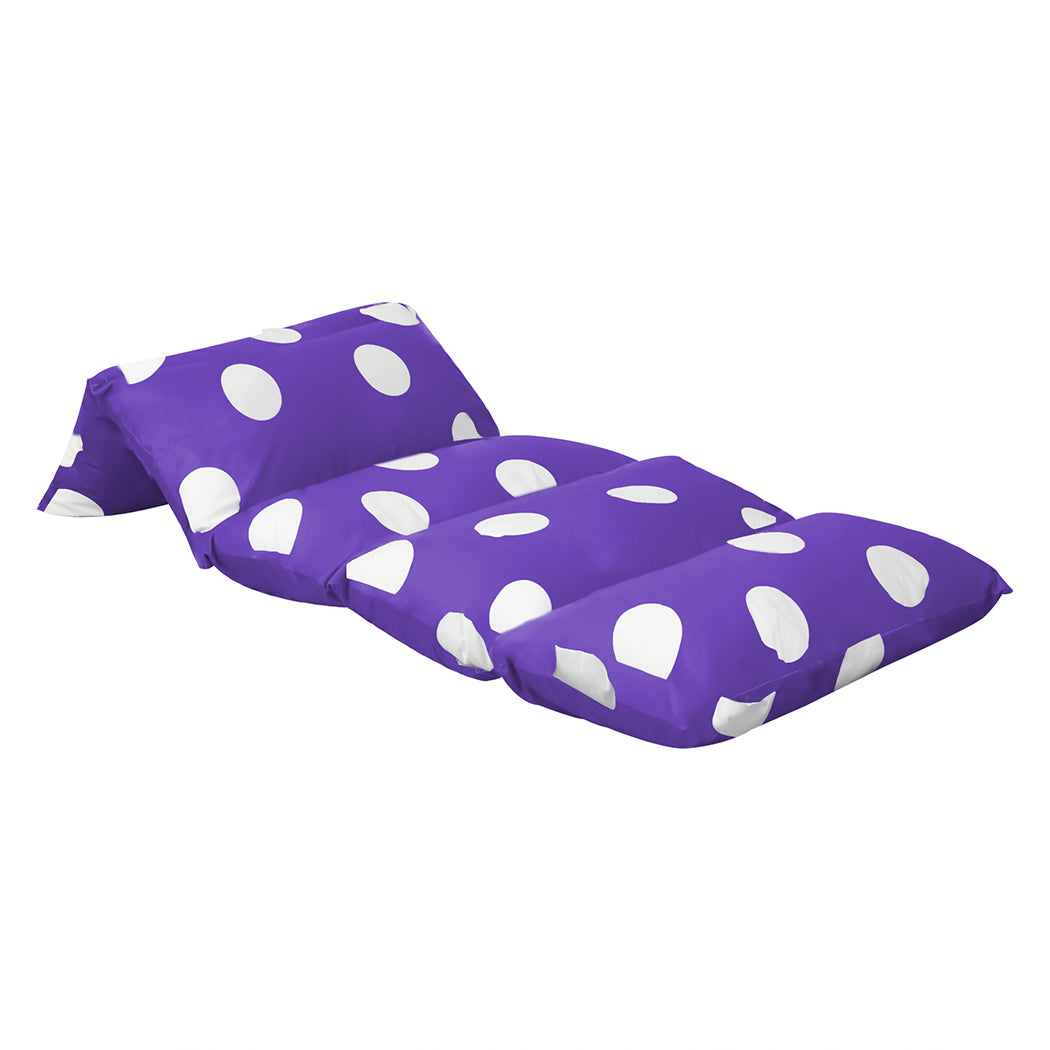 Stylish Foldable Mattress Kids Pillow Purple Large  Adjustable Height