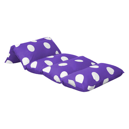 Stylish Foldable Mattress Kids Pillow Purple Large  Adjustable Height