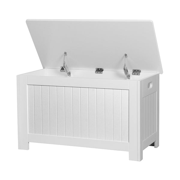  Kids Toy Box Storage Chest Cabinet White
