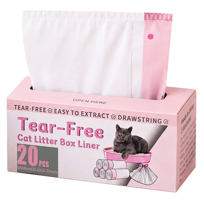 Cat Litter Bags Drawstring Large 64x40cm