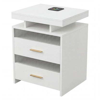 Smart Bedside Table With Charging 45x40x60cm