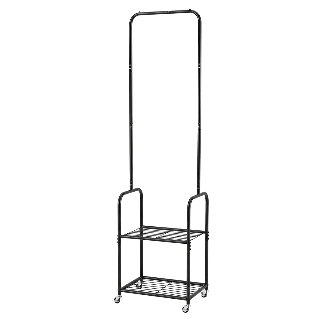 Heavy Duty Garment Rack 2 Shelf 52x40x179cm