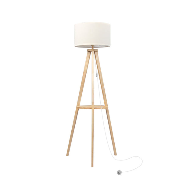  Cozy Tripod Floor Lamp with Shelf  Foldable Function Classic