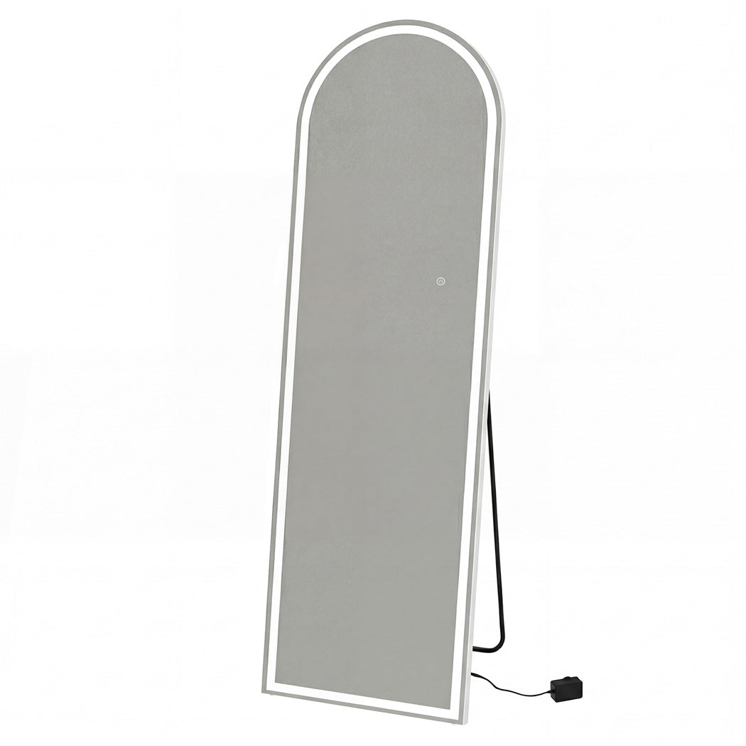 165cm Arched LED Full Length Mirror Floor Stand | HomeAndLiving