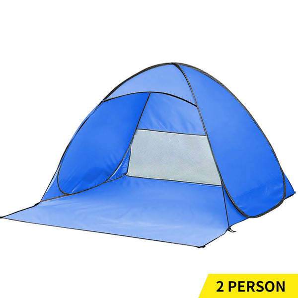  Pop Up Beach Tent Caming Portable Blue