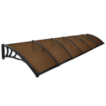 Window Door Awning Outdoor 1M X 6M Brown 1x6M