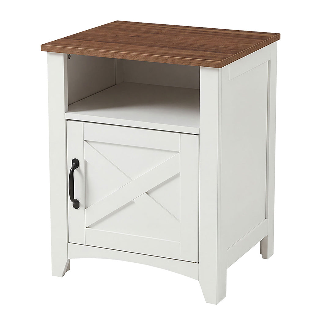 White Bedside Tables With Storage 45x40x60cm
