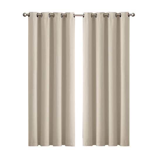 2x Blockout Curtains Panels 3 Layers Eyelet