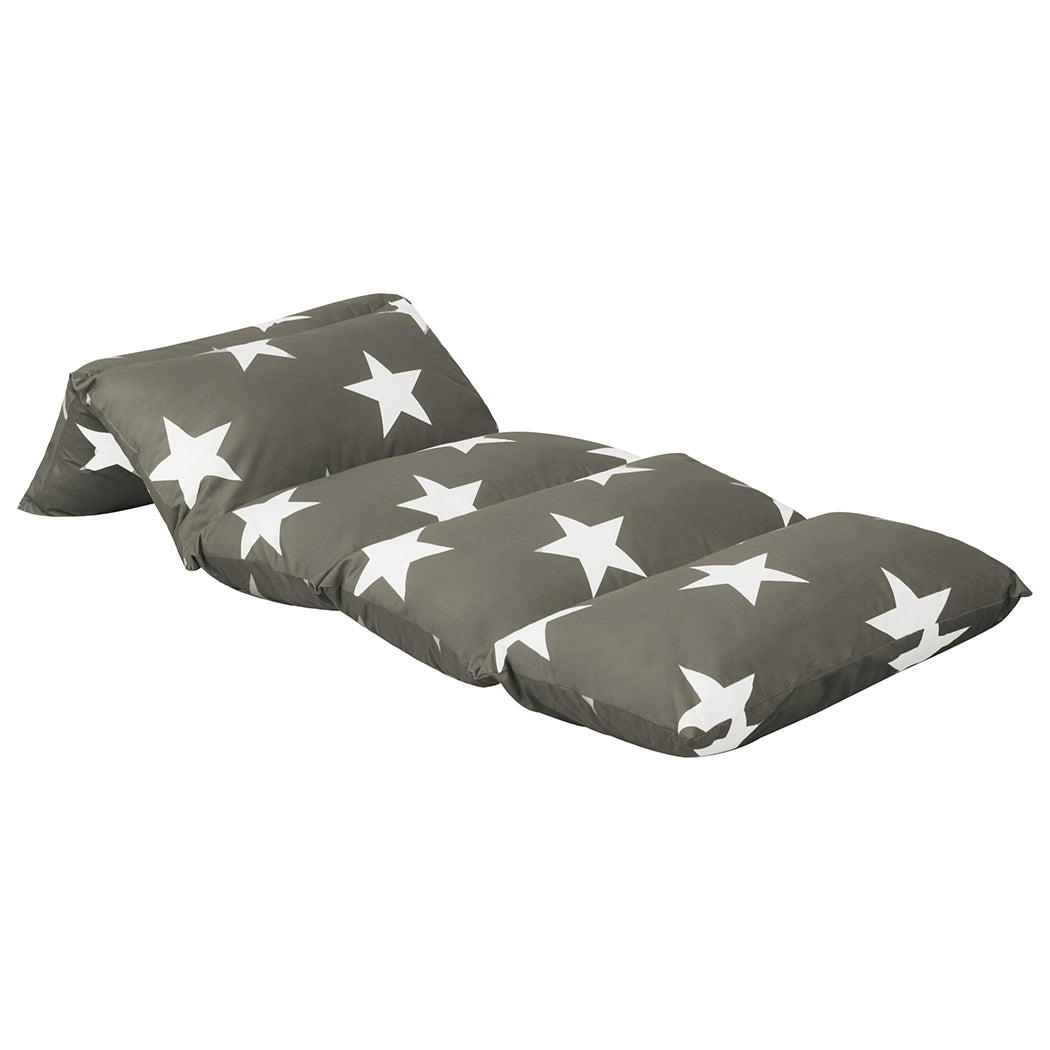 Luxury Foldable Mattress Kids Pillow Dark grey Large  Adjustable