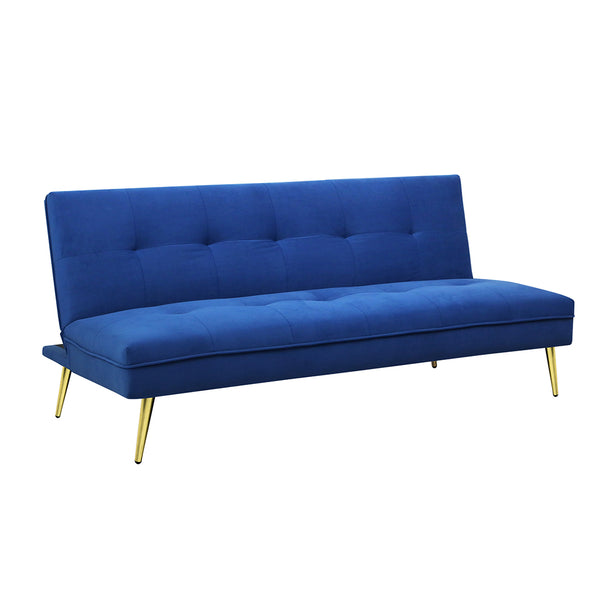  Contemporary Sofa Bed Convertible Velvet 3 Seater  Comfortable Design