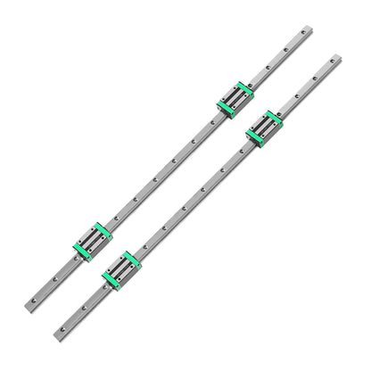 Linear Guide Rail HGH20CA Slider Block Bearing Steel CNC 2PCS