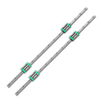 Linear Guide Rail HGH20CA Slider Block Bearing Steel CNC 2PCS