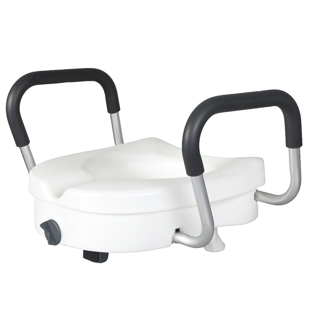 Raised Toilet Seat With Handles 41x49x45cm