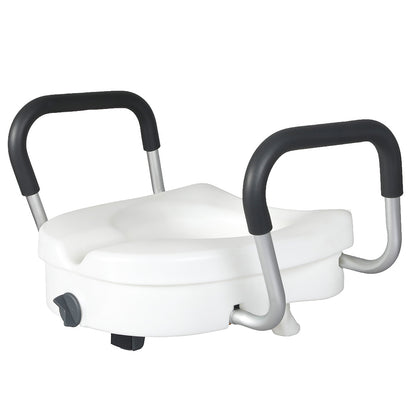 Raised Toilet Seat With Handles 41x49x45cm