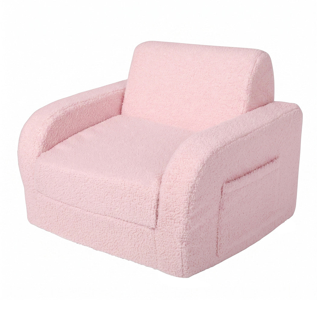 Kids Sofa 3 In 1 Convertible Chair 91x52x25cm