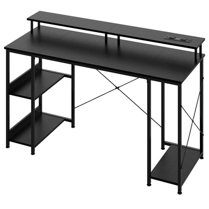 Gaming Desk Computer Table 140cm Black 140x48x86.5cm