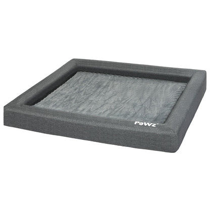 Memory Foam Dog Bed Large Grey 78x52x13cm