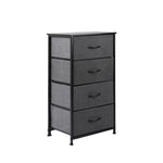 Storage Cabinet Tower Chest Dark Grey-Stylish