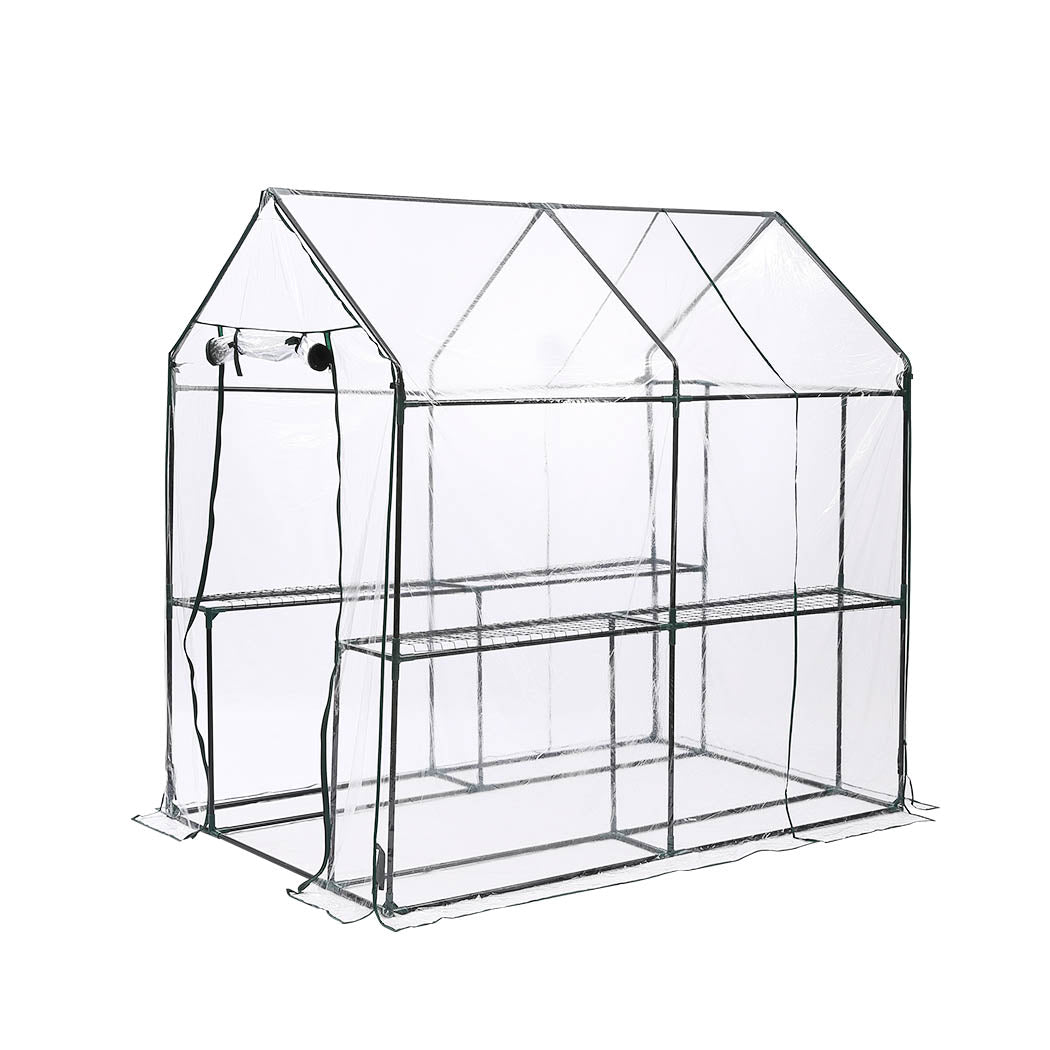 2 Tier Walk In Greenhouse Garden