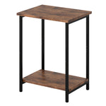 2-Tier Industrial Side Table Nightstand | HomeAndLiving