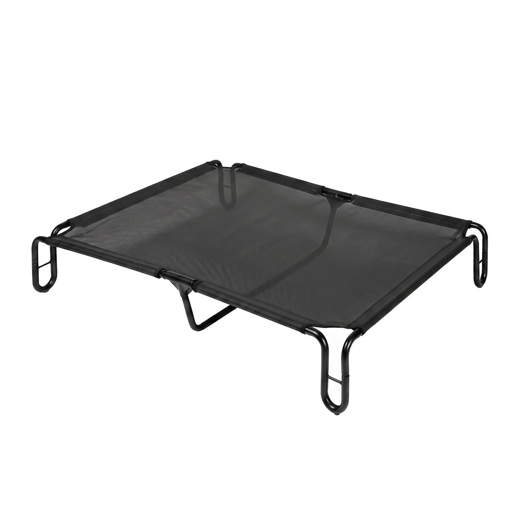 Dog Bed Mesh Cooling Black 110x76x20cm