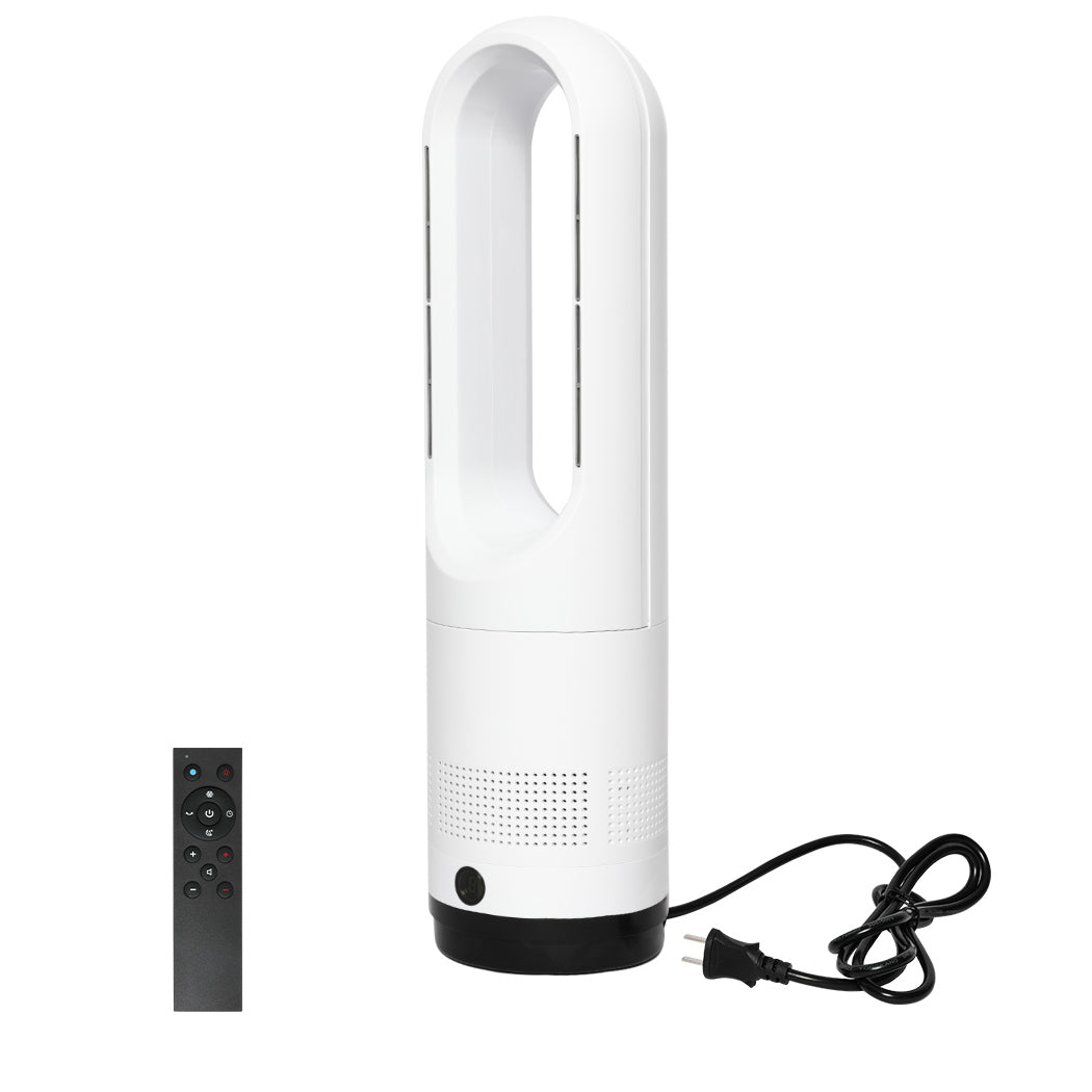 Versatile Bladeless Tower Fan 2 In 1 Cooler & Heater Fan  Premium