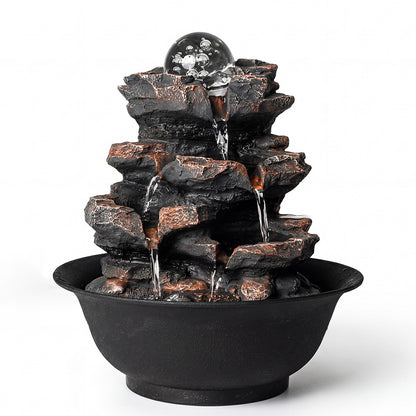 Tabletop Water Fountain 3-Speed 21x21x24cm