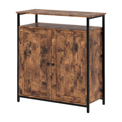 Storage Cabinet Walnut Adjustable 68.6x30x80cm