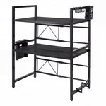 3 Tier Microwave Shelf Adjustable Kitchen Rack | HomeAndLivi