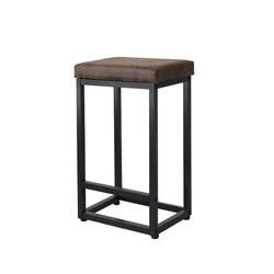 2X Bar Stools PU Leather Metal
