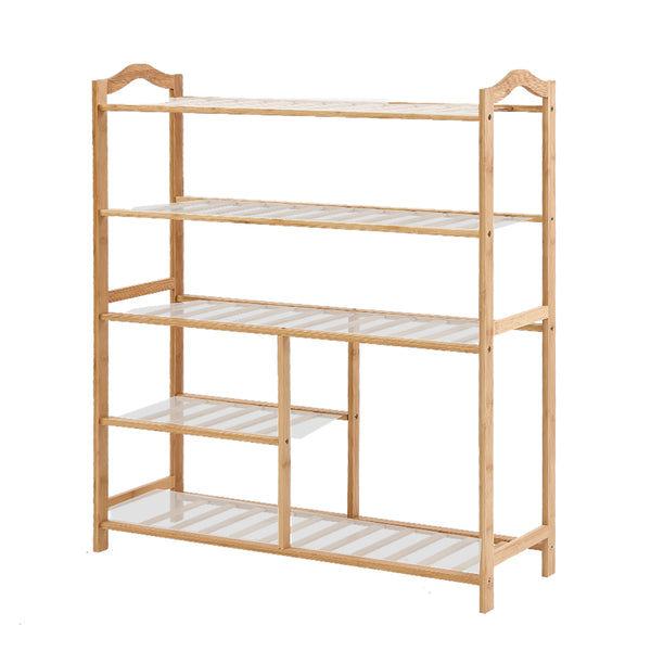 Modern - Bamboo Shoe Rack Storage Wooden