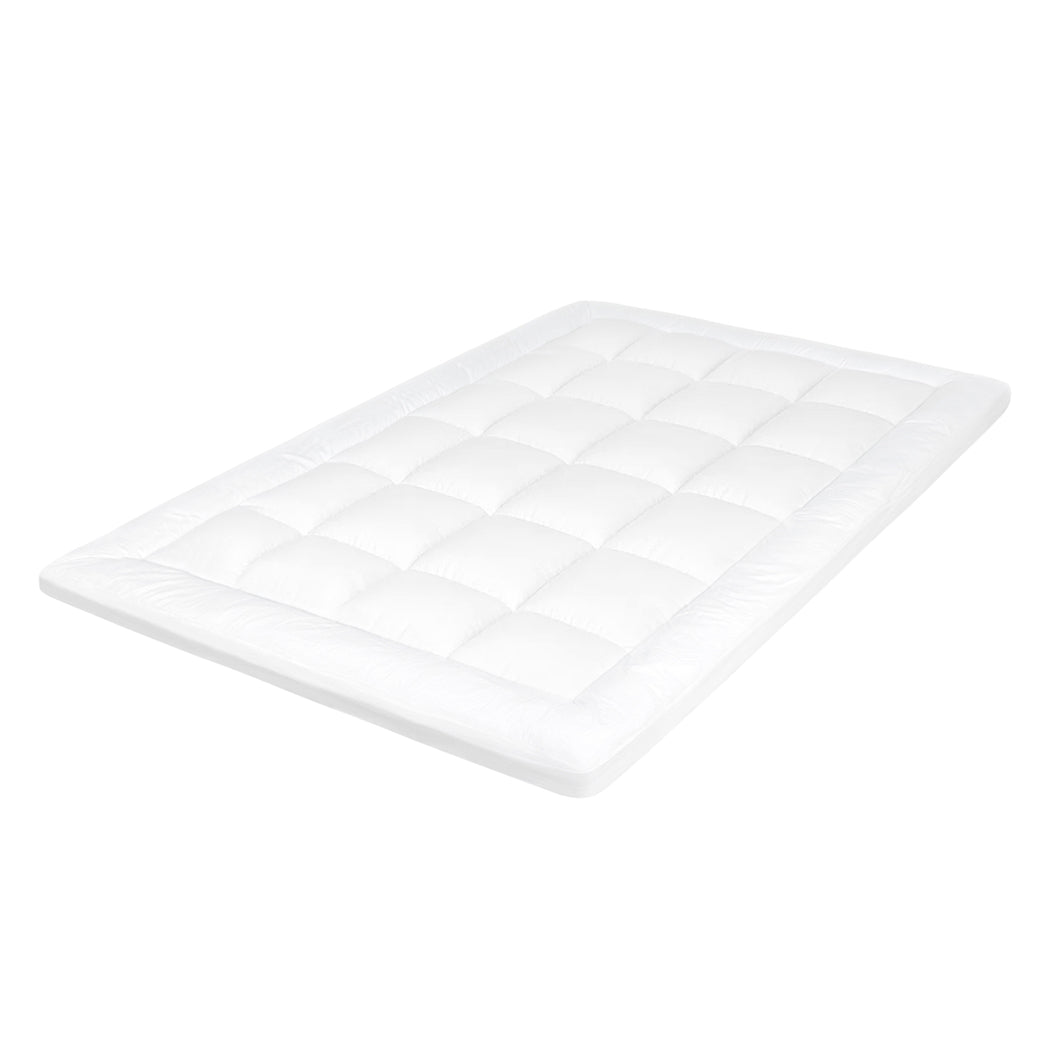 Contemporary Mattress Topper Pillowtop Cover Bed Protector Queen