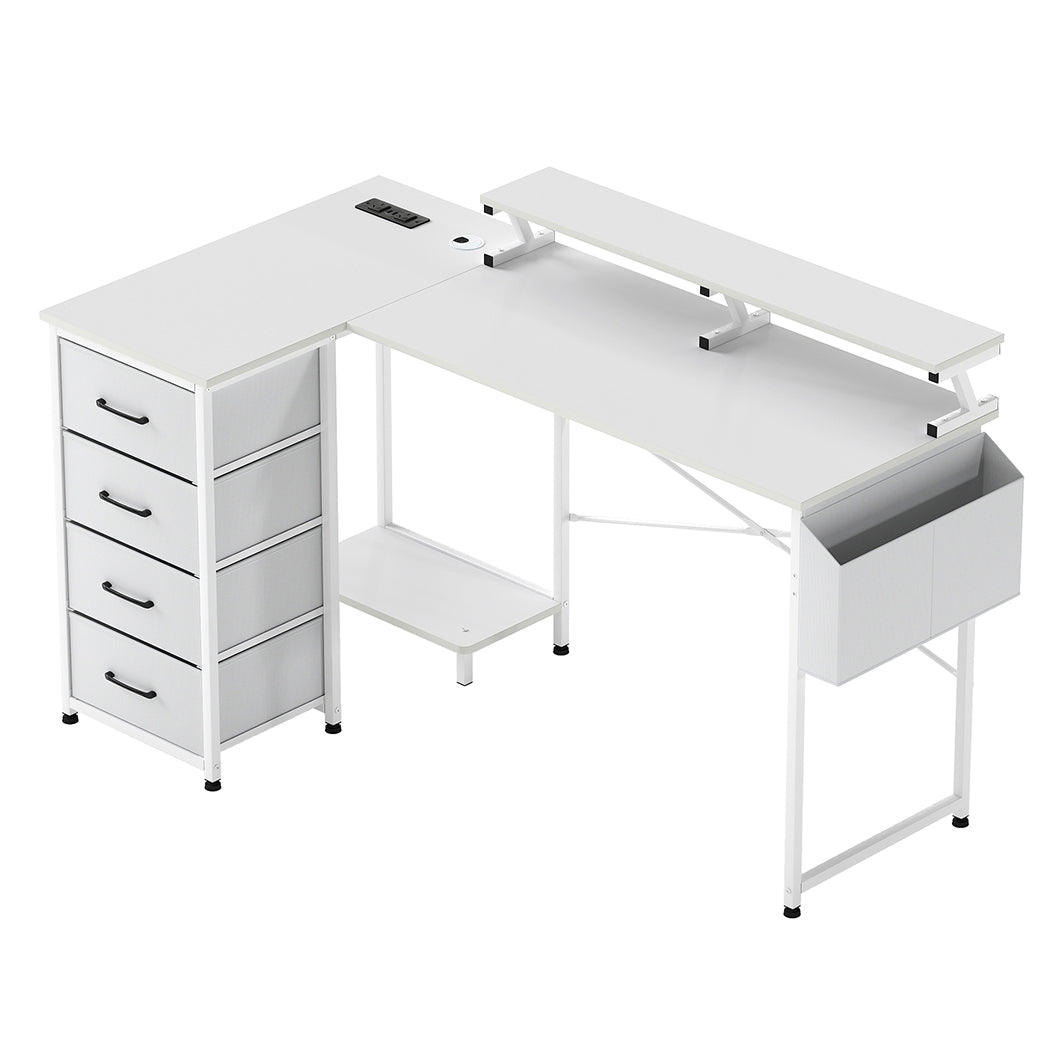 Gaming Desk With Storage 140x80x87cm