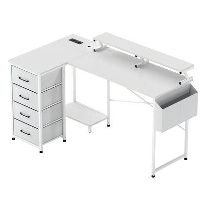 Gaming Desk With Storage 140x80x87cm