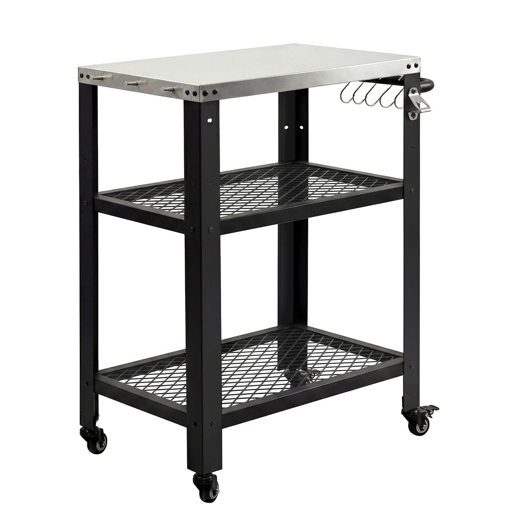 Outdoor Kitchen Cart BBQ Trolley Stainless Steel | HomeAndLiving
