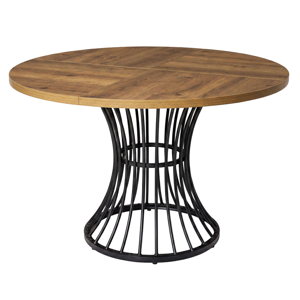 Round Dining Table Brown 120x120x75cm