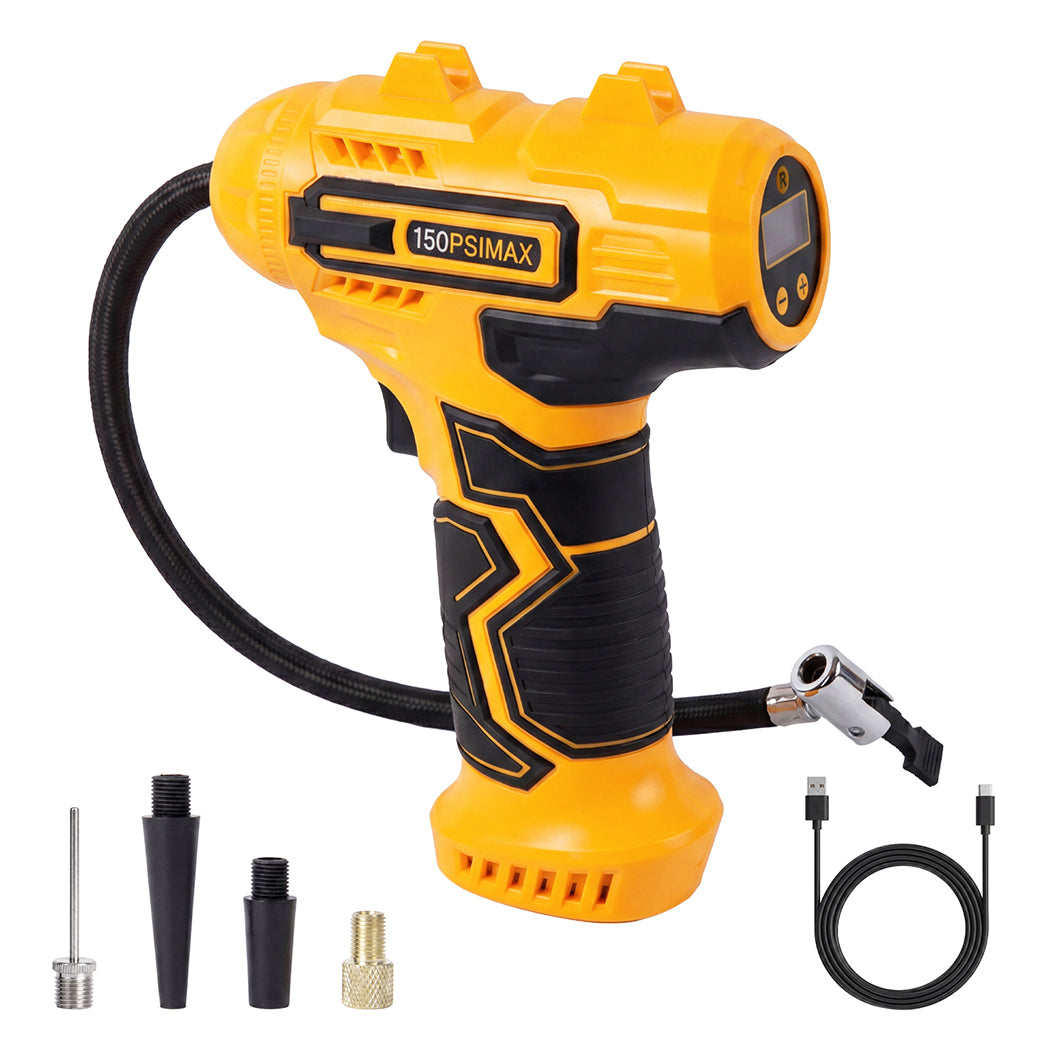 Cordless Tyre Inflator Air Compressor LCD | HomeAndLiving - 2