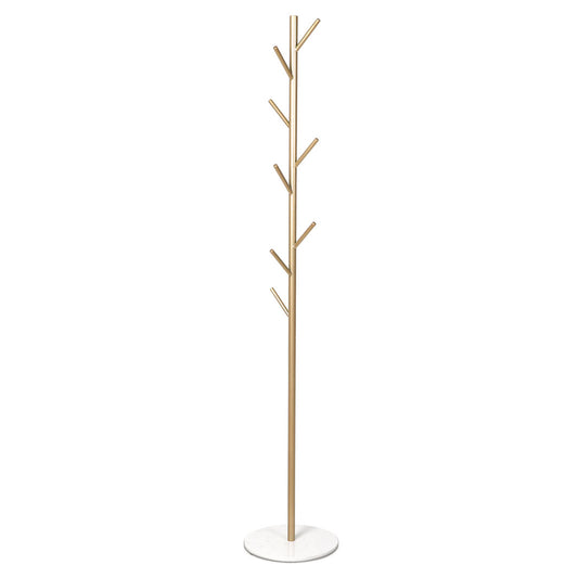 Coat Rack Hat Clothes Stand Hanger Gold