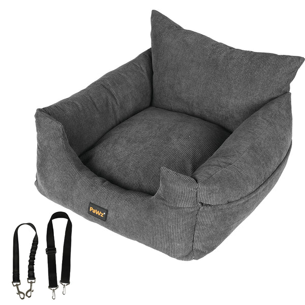  Pet Car Booster Seat Dog Protector M Grey Medium