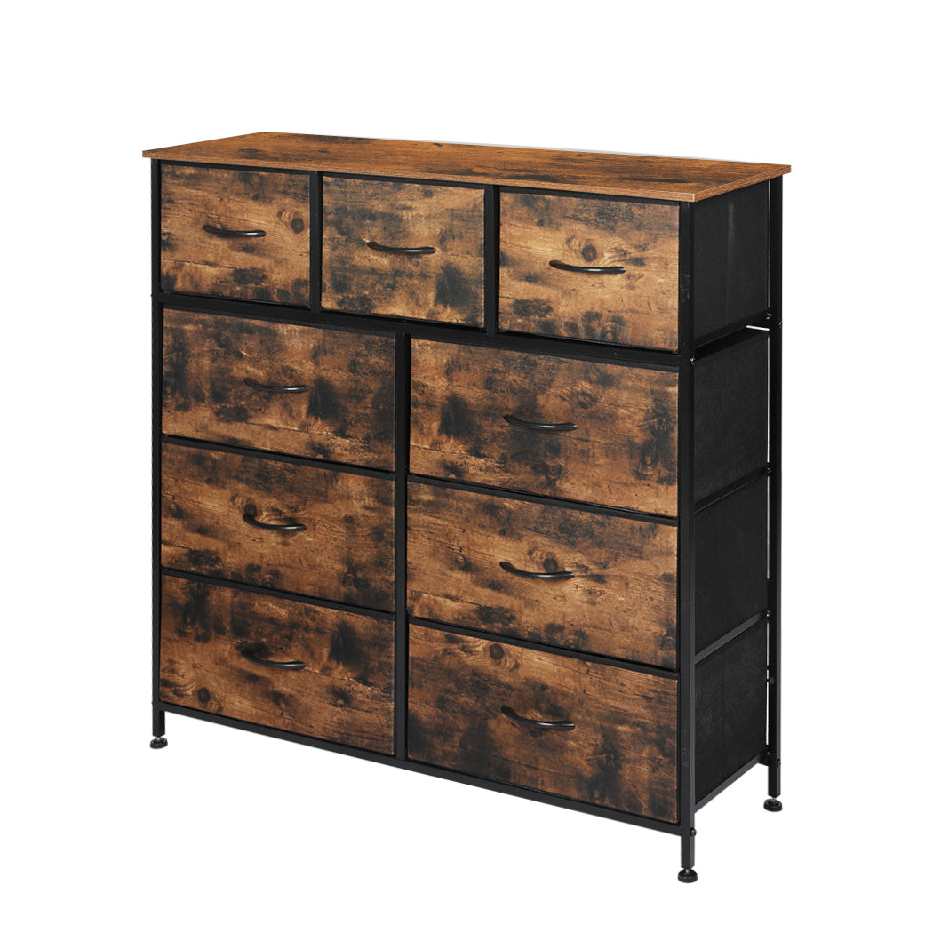 Storage Cabinet Tower Brown Fold 100x30x99cm