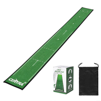 Golf Putting Mat Green Nylon Surface 250x25x0.45cm