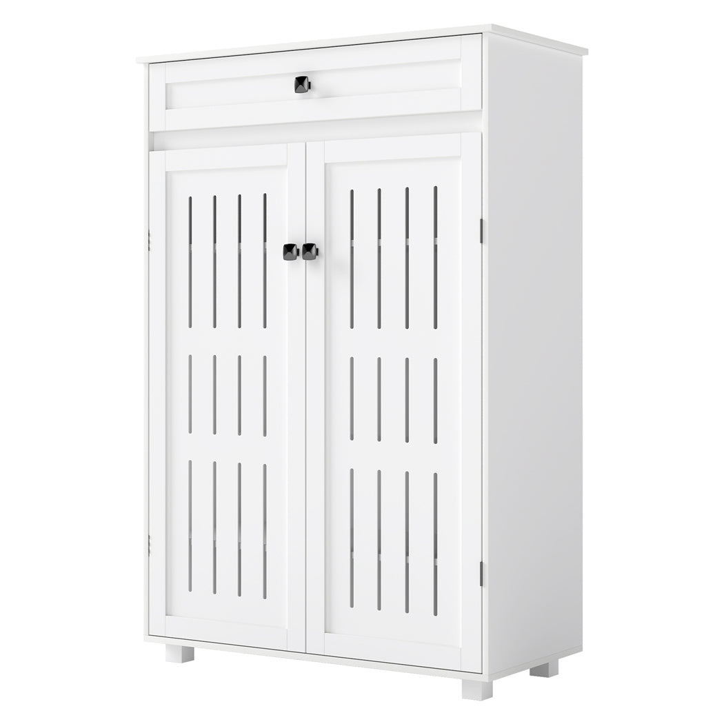 Shoe Cabinet Storage White 78x37x116cm