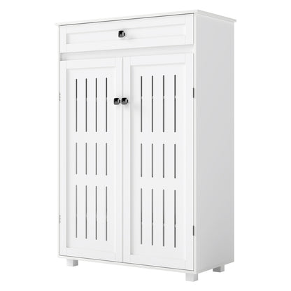 Shoe Cabinet Storage White 78x37x116cm