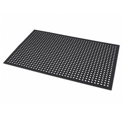 Anti Fatigue Mat Non Slip Black 150x90cm