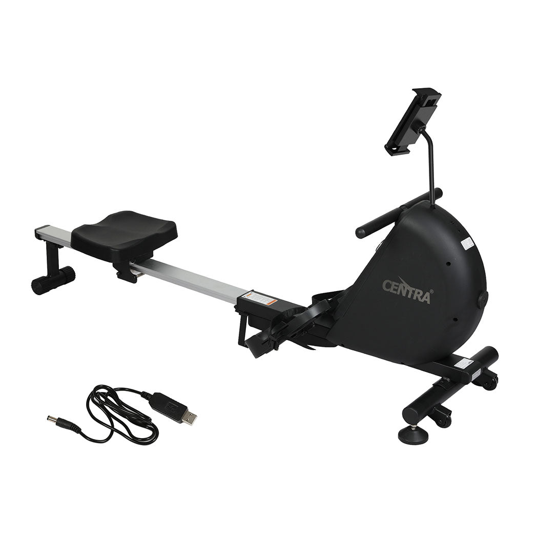 Smart Rowing Machine Black 167x55x79cm