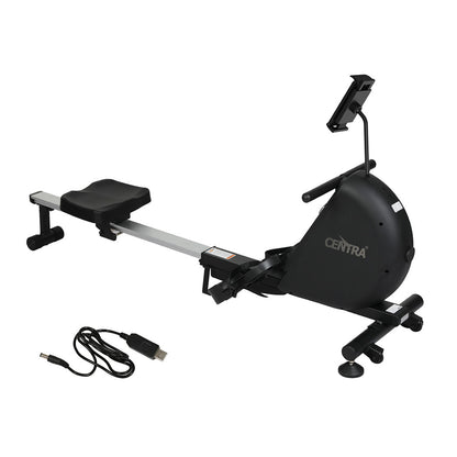 Smart Rowing Machine Black 167x55x79cm