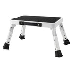 Folding Aluminium Step Stool 150kg Adjustable | HomeAndLiving